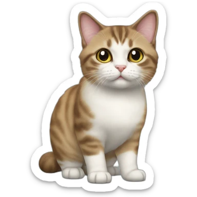 Munchkin cat full-height sticker