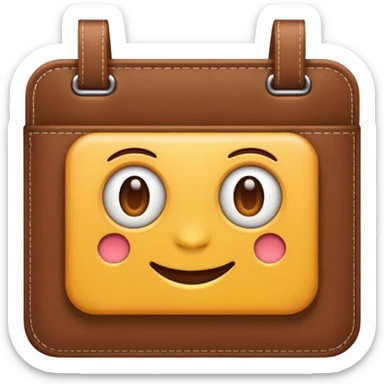 crie um emoji de uma agenda sticker