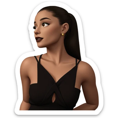 dark elegance of a girl sticker