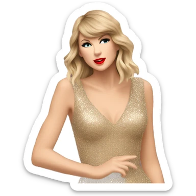 Taylor swift performing sticker