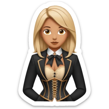 mixture of corset and blazer sticker