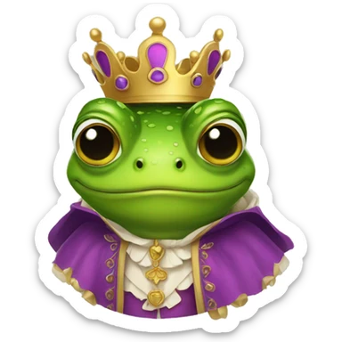frog prince sticker