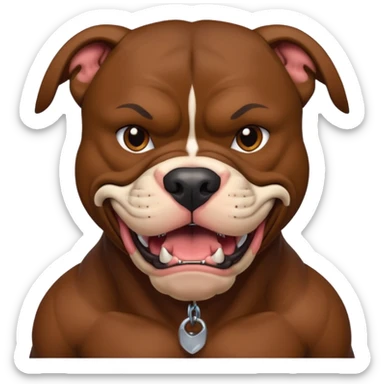 Pitbull mean sticker