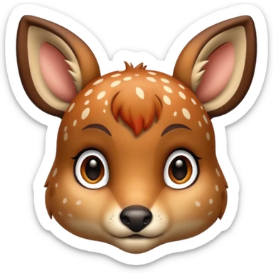 Make a fawn(roe animal) sticker