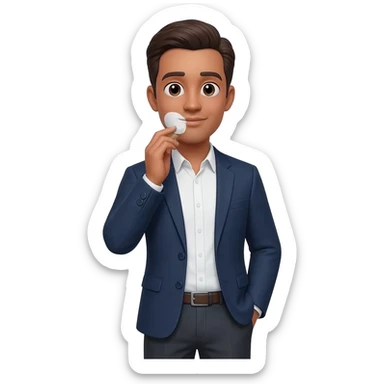 dabbing in business casual sticker