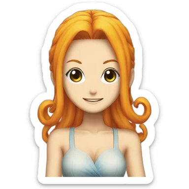 Nami from one piece sticker