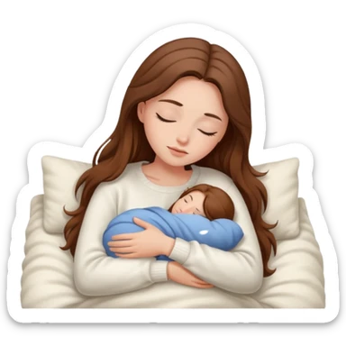 Cozy girl sleeping 😴 sticker