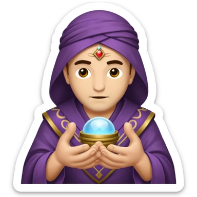 fortune teller male sticker