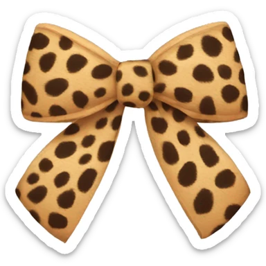 Cheetah bow sticker