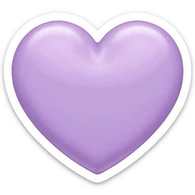 lilac heart sticker
