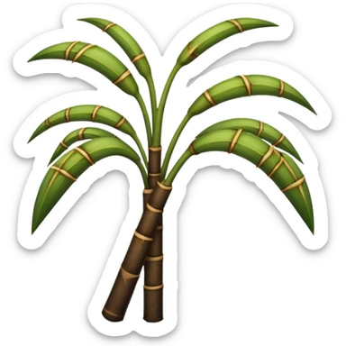 In sugarcane convert the green colour stem part into dark brown colour sticker