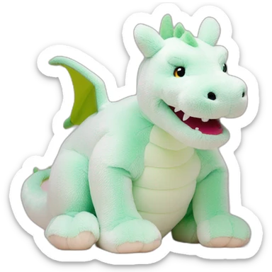 white peluche dragon jellycat,hippopotamus jellycat, fox jellycat sticker