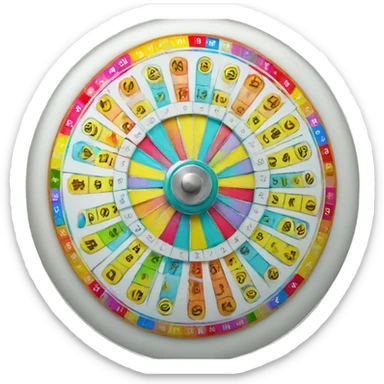 Create a spin lottery wheel sticker