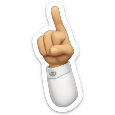 pointing finger to you sticker