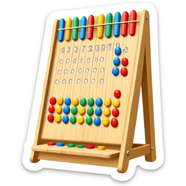 plinko board with score zones at the bottom sticker