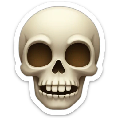 A skull that’s winking sticker