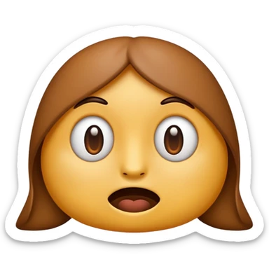 shit emoji with no eyes, nose, mouth  sticker