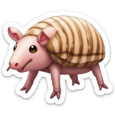 Chequered pig armadillo cow centipede insect sticker