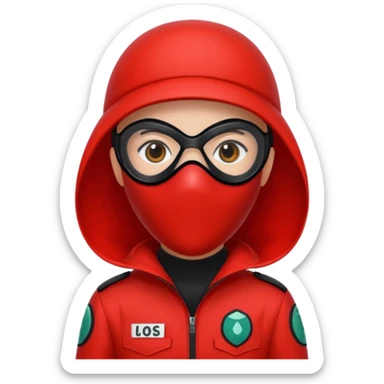 Un guardiq del juego del calamar sticker