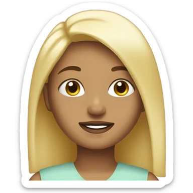 blonde self care sticker