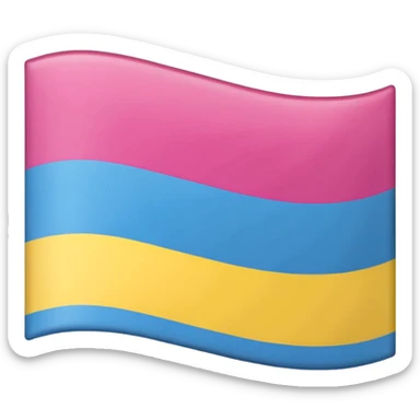 pansexual flag sticker