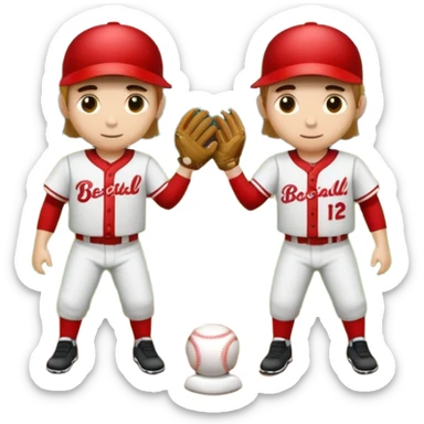 quiero dos equipos enemigos de baseball  sticker