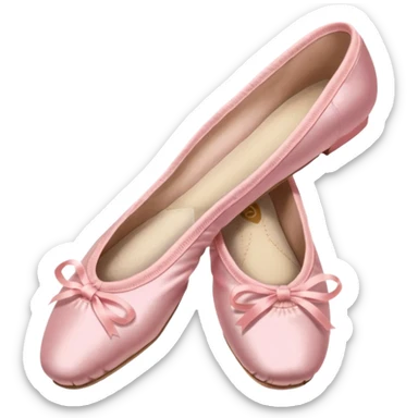 Pink ballet point shoes sticker