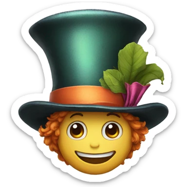 Mad Hatter's hat sticker