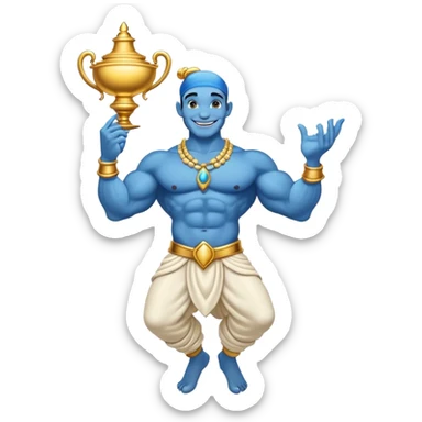 genie of the lamp sticker