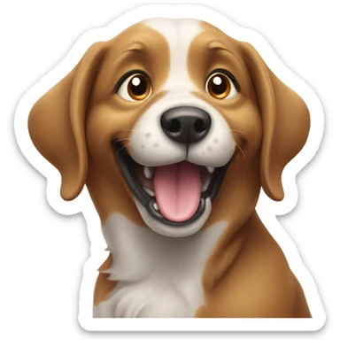 Dog happy  sticker