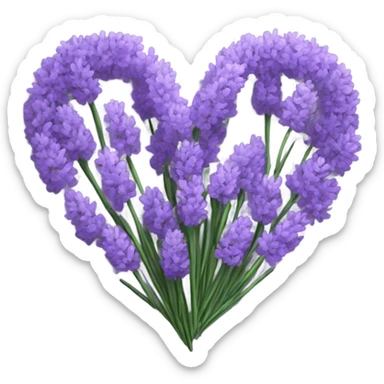Lavender Heart sticker
