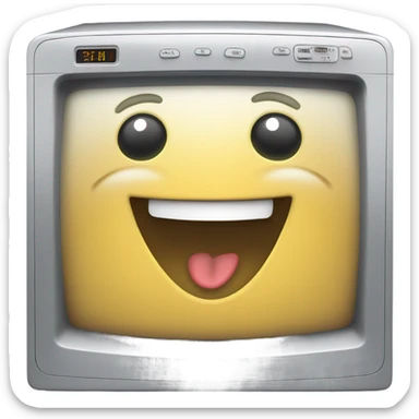 Smiling microwave sticker