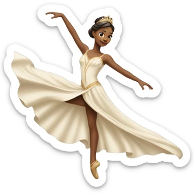 princess doing splits sticker