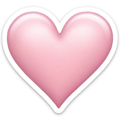 Light pink heart  sticker