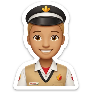 nandos shop cashier sticker