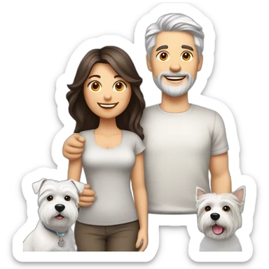 a-family-consisting-of-1-white-man-with-dark-brown-hair,-1-white-woman-with-gray-purple-hair-and-a-happy-west-highland-white-terrier sticker