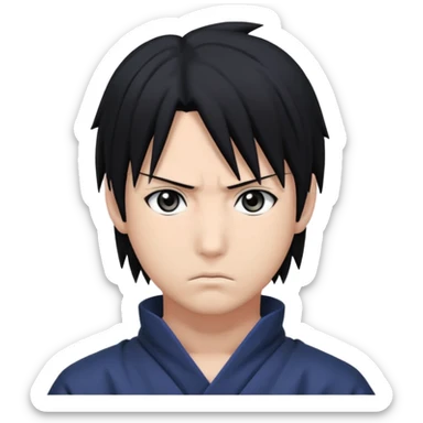 sasuke uchiha anime charther sticker