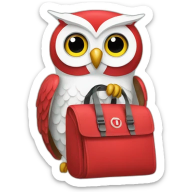 Owl with Twilio bag sticker