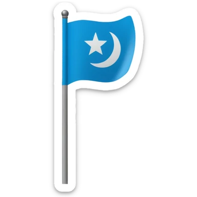 Uyghur flag  sticker