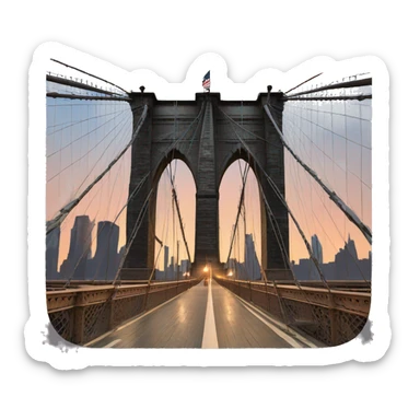 Brooklyn bridge sticker