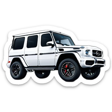 Mercedes g63 facelift low angle view sticker