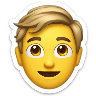 An emoji that squints sticker