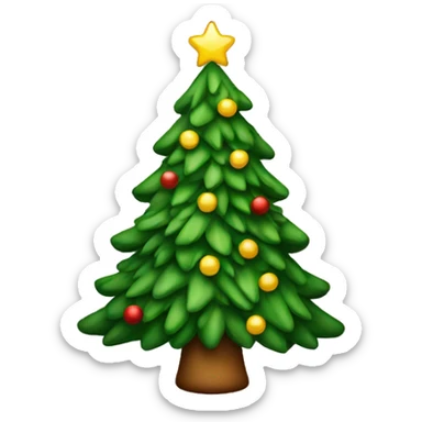 christmas tree sticker