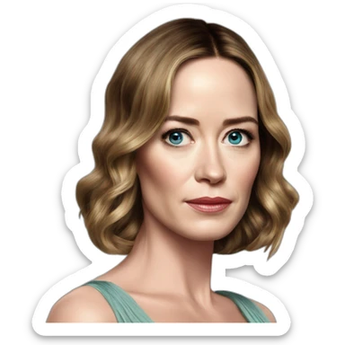 Emily blunt serious oscars sticker