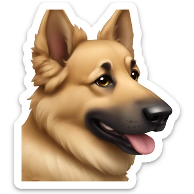 beige Berger Allemand sticker