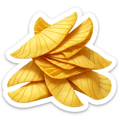 potato chips colorful simple emoji sticker
