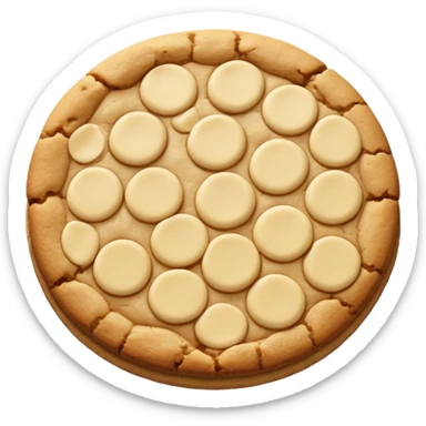White chocolate chip cookie sticker