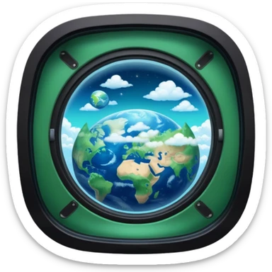 góc nhìn từ cửa sổ của tàu vũ trụ nhìn xuống trái đất

















 sticker