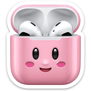 Kirby Airpods sticker