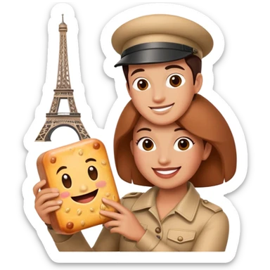 HAPPY SPAM artist in paris sticker